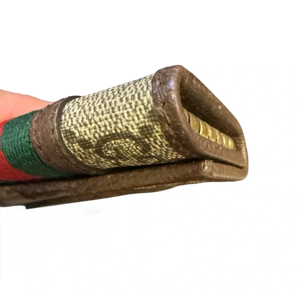Gucci Ophidia Key Case in Iconic GG Supreme Canvas and Leather Trim